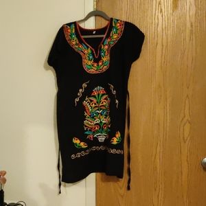 Mexican Embroidered Pueblo Dress